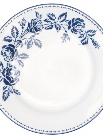 Plate Fleur blue