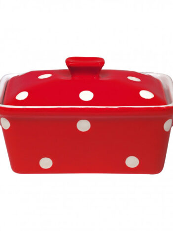 Oven Casserole with Lid red dot