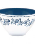 cereal bowl Fleur blue Melamine