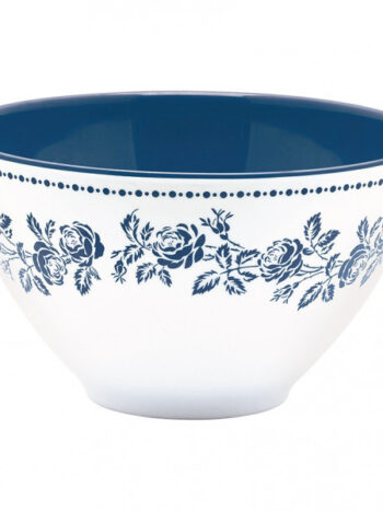 cereal bowl Fleur blue Melamine