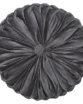 Cushion Round Pale grey w/RUFFLE 40x40