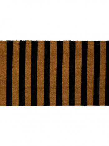 Doormat black w/stripe