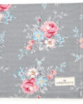 Napkin with lace Marie pale grey