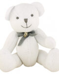 Teddy white w/ribbon