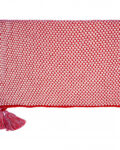 Blanket knit Dot red 130X180cm