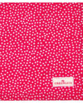 Napkin with lace Dot red