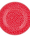 Small plate Dot red