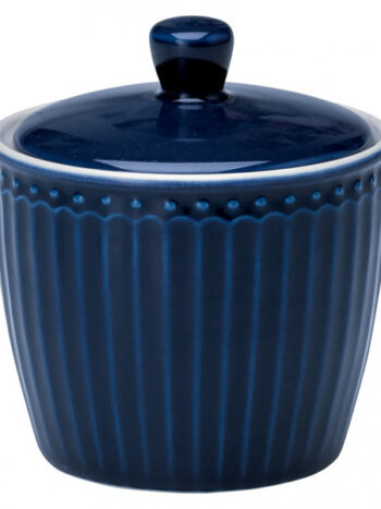 Sugar pot Alice dark blue