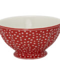 French Bowl xlarge Dot red
