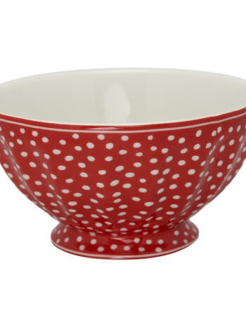 French Bowl xlarge Dot red