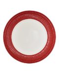 Dinner plate alice red