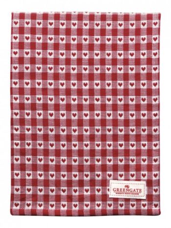 Asciugamano - Tea towel Heart red