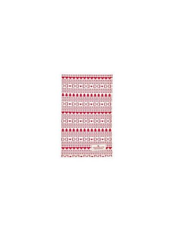 Asciugamano - tea towel December red