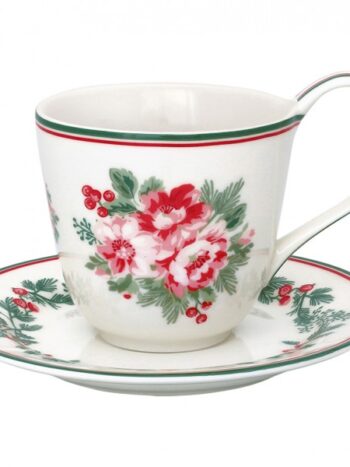 GreenGate Cup & Saucer Charline White
