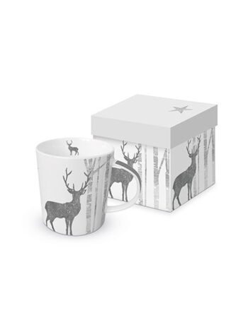 Mug Deer argento con scatola