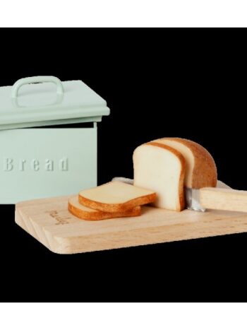 maileg miniature bread box w/ cutting board and knife
